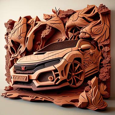 3D модель Honda Civic Type R (STL)